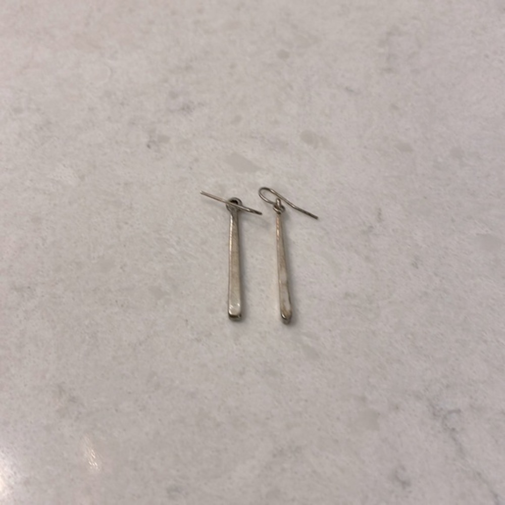 Costume jewelry, silver earrings